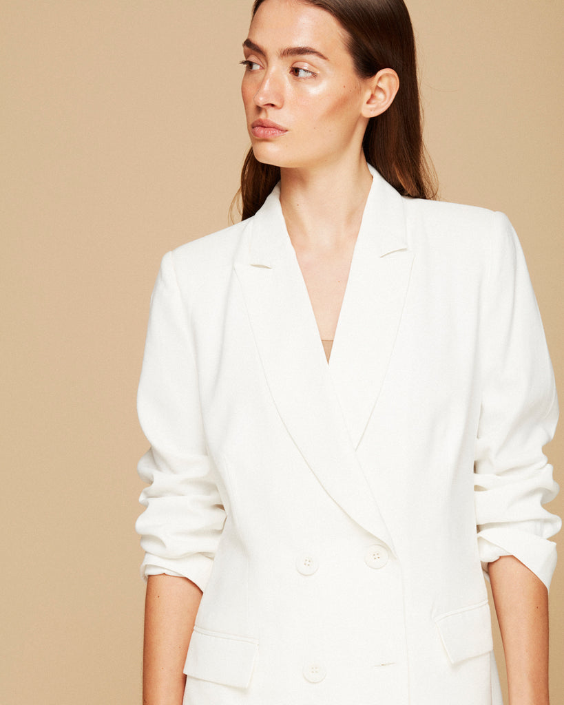 IVORY SIRAY DOUBLE BREASTED BLAZER
