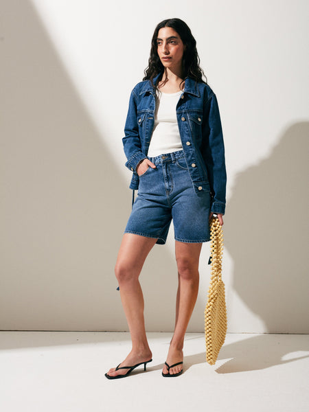 YECO BLUE SHORT JEANS