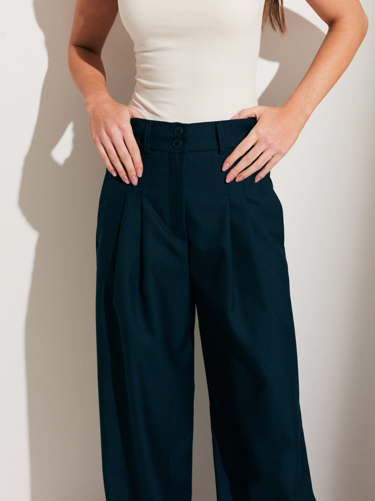 PANTALON PINZAS AZUL MARINO WARA