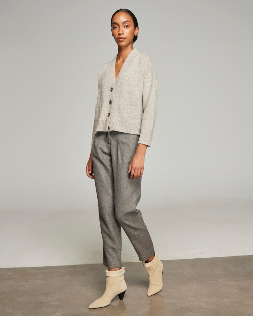 CARDIGAN WOOL GRIS