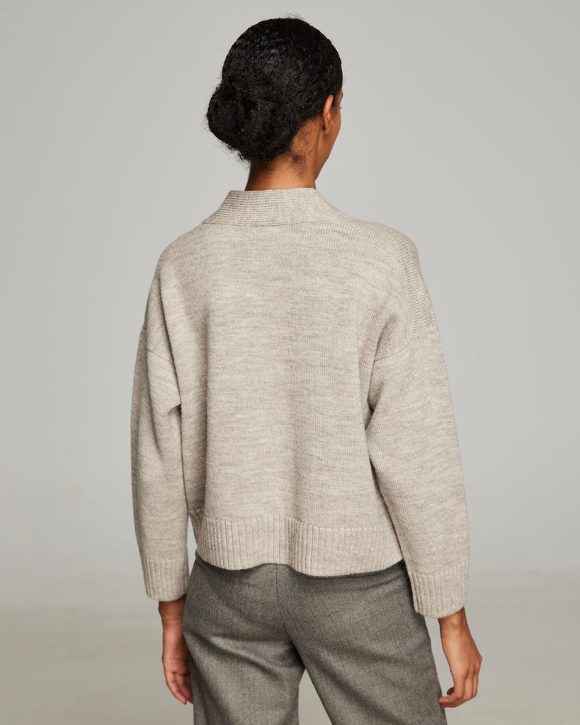 CARDIGAN WOOL GRIS